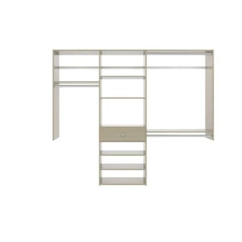 Easy Track 7-Foot Perfect Fit Reach-In Closet Weathered Grey