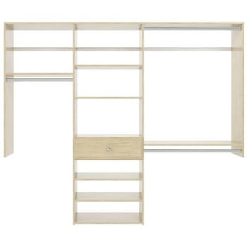 Easy Track 7-Foot Perfect Fit Reach-In Closet Honey Blonde