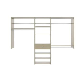 Easy Track 8-Foot Perfect Fit Reach-In Closet Weathered Grey