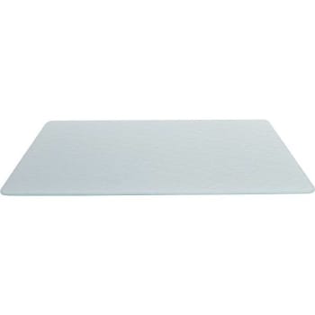 Vance 15 in. x 12 in. White Surface Saver Tempered Glass Cutting Board