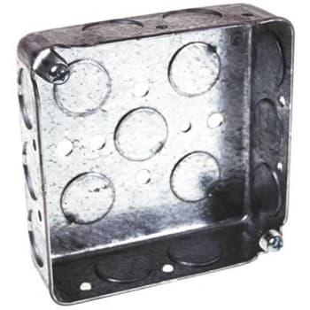 Image for Raco 4 In. Square Box With Fifteen 1/2 In. Ko' from HD Supply