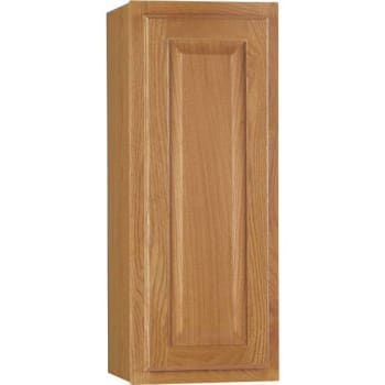 Image for Hampton Bay Assembled 12 In. X 30 In. X 12 In. Medium Oak Wall Kitchen Cabinet from HD Supply