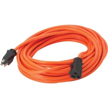Image for Prime Wire & Cable® SJTW 25 ft 14/3-Gauge Heavy-Duty Outdoor Extension Cord (Orange) from HD Supply