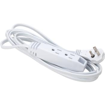 Prime Wire & Cable® SPT-2 10 ft 16-Gauge 13 Amp Indoor Power Extension Cord (White)