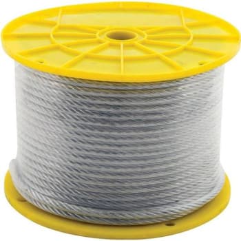 Kingchain 1/16 In. X 500 Ft. 7x7 Construction Reeled Galanized Steel Aircraft Cable