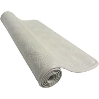 Image for Zenna Home 27-1/2 In. X 15-3/4 In. Rubber Bath Mat (White) from HD Supply