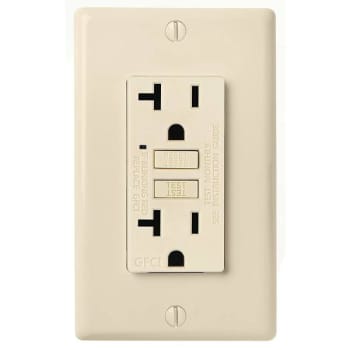 Image for Faith 20A 125V Self-Test GFCI Outlet w/ Wall Plate (Ivory) (10-Pack) from HD Supply