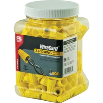 Image for Gardner Bender WireGard Twist-On Wire Connector (25-Pack) (Yellow) from HD Supply