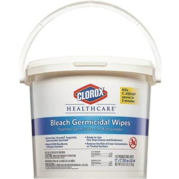 Image for Clorox Healthcare Bleach Germicidal Wipes Pail (110-Count) (2-Case) from HD Supply