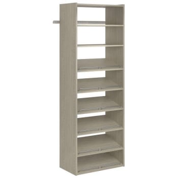 Image for Easy Track Living Essential Shoe Tower Kit Weathered Grey from HD Supply