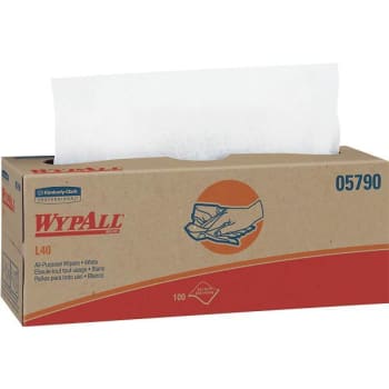 Wypall L40 White Limited-Use Disposable Cleaning Drying Towels (9-Case)