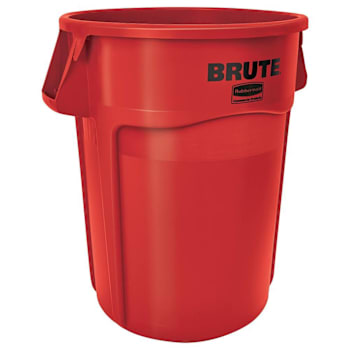 Image for Rubbermaid Commercial Brute 44 Gal. Round Open-Top Trash Can (Red) from HD Supply