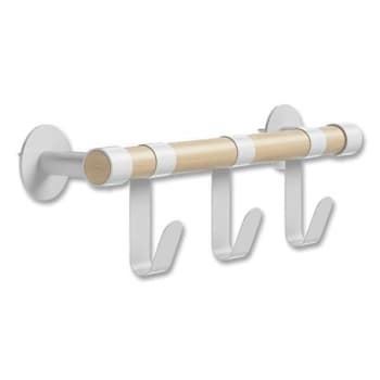 Image for Safco Resi® Coat Wall Rack, 3 Hook, 19.75"w X 4.25"d X 6"h, White from HD Supply