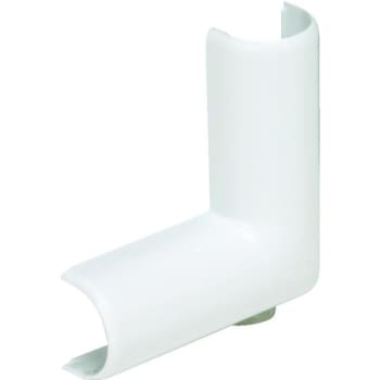 Image for Wiremold Plastic Flat Raceway Elbow (White) from HD Supply