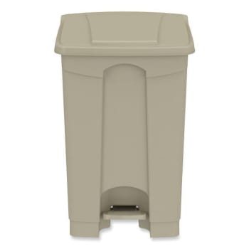 Image for Safco Step-On Receptacle, Plastic, 12 Gallon, Tan from HD Supply