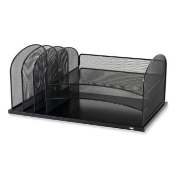 Image for Safco Powered Onyx™ Desktop Sorter With 3 Horizontal/3 Vertical, Letter, Black from HD Supply