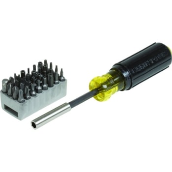 Klein Tools® 32-Piece Magnetic Screwdriver Set, Multi-Bit, Tamperproof