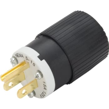 Image for Hubbell-Pro Straight Blade Male Plug, 125 Vac, 15 A, 2 Poles, 3 Wires from HD Supply