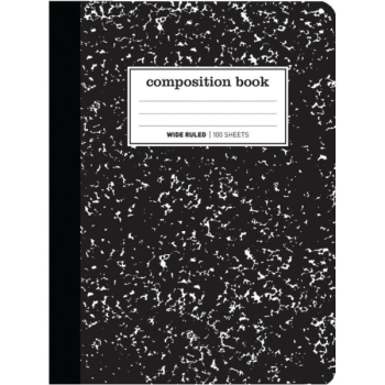 Image for Office Depot® Brand Composition Book, 7-1/2" x 9-3/4", Black & White, 100 Sheets from HD Supply