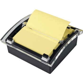 Image for Post-It® Pop-Up Note Dispenser, 3"x3", Clear Top, Black Bottom from HD Supply