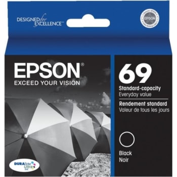Image for Epson® 69 DuraBrite Ultra Ink Cartridge, Model T069120-S, Black from HD Supply