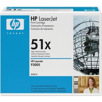 Image for HP51X Toner Cartridge, Model Q7551X, Black from HD Supply
