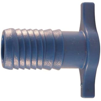 Apollo 3/4 In. Barb Insert Twister Polypropylene Plug Fitting (Blue)