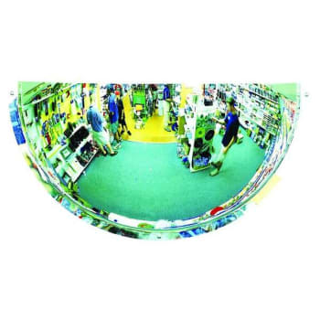 Image for Bennet Mirror Technologies 18 in. x 36 in. Half Dome Security Mirror from HD Supply