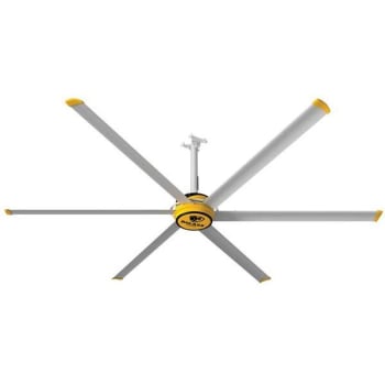 Image for Big Ass Fans 10 Ft. Indoor Yellow And Silver Aluminum Ceiling Fan W/ Wall Control from HD Supply