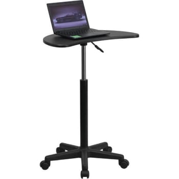 Image for Carnegy Avenue 25 in. Rectangular Laptop Desk with Adjustable Height (Black) from HD Supply