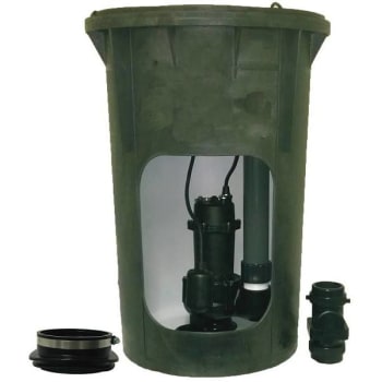 Image for Everbilt 1/2 HP Submersible Pre-Plumbed Sewage Ejector Basin System from HD Supply