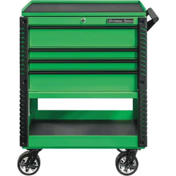 Image for Extreme Tools Professional 33 In. 4-Drawer Tool Cart W/ Bumpers (Green) from HD Supply