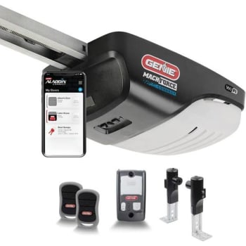 Genie 2 HPC Wi-Fi Smart Garage Door Opener W/ 3-Button Remotes And Wall Console