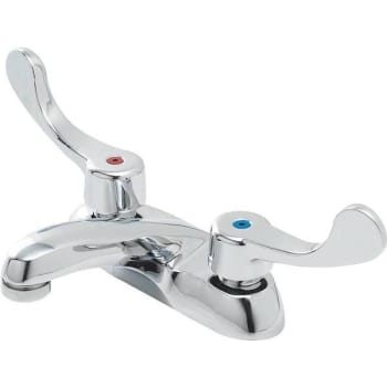 Image for Gerber 0. 5 GPM 4 In. Centerset 2-Handle Bathroom Faucet With Wrist Blade Handles (Chrome) from HD Supply
