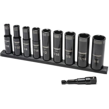 Image for Husky 3/8 in. Drive Thin Wall Deep Impact SAE Socket Set from HD Supply