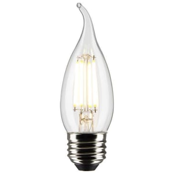 Image for Satco 5.5 Watt Ca10 Led Bulb, Medium Base, 2700k, 500 Lumen, Clear, Package Of 6 from HD Supply