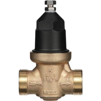 Zurn 1-1/4" Nr3xl Pssure Reducing Vlv W/ Double Union Fnpt Connection Ld Free