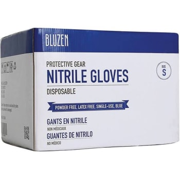 Image for Safety Wercs Small Blue 4 Mil. Industrial Nitrile Gloves (1000-Case) from HD Supply