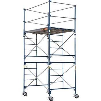 Image for Metaltech Saferstack 2 Level Scaffold Platform Tower W/ Braces And Guardrail from HD Supply