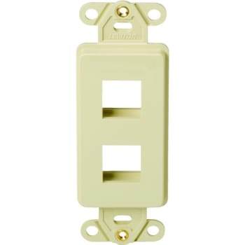 Image for BLACK POINT PRODUCTS Quickport Decorator Plus Wall Plate (Ivory) from HD Supply