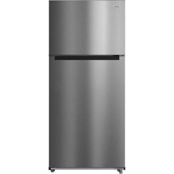 Vissani 18.0 Cu Ft Top Freezer Refrigerator In Stainless Steel Look
