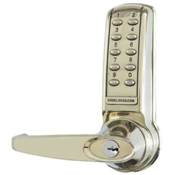 Image for Codelocks Electronic Keypad Door Lever (Stainless Steel) from HD Supply
