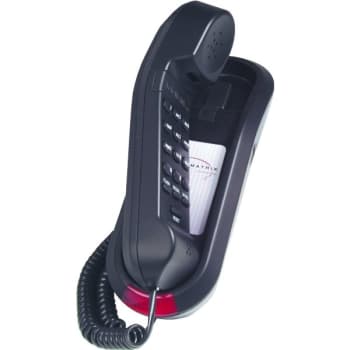 Image for TeleMatrix Trimline Single Line Black Telephone from HD Supply