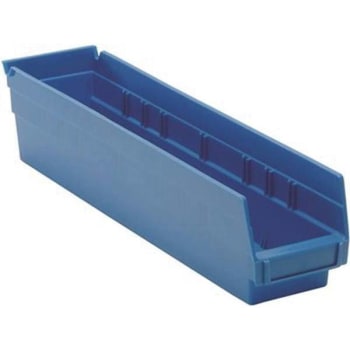 Image for Quantum Storage Systems 1 Gal. - 4-1/8 In. Economy Shelf Bin (Blue) from HD Supply
