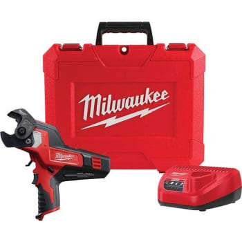 Milwaukee M12 12v Li-Ion 600 Mcm Cable Cutter Kit W/ 3.0ah Battery, Charger And Case