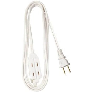 Image for Southwire 15 Ft. 16/2 White Household Cube Tap Extension Cord from HD Supply