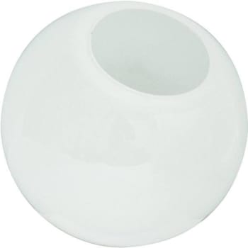 12 In. White Acrylic Globe