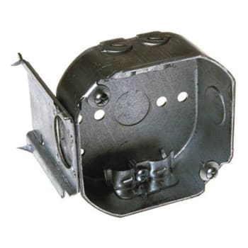 Image for Raco  4 In. X 1-1/2 In. Gal. Steel Drawn Oct Box With 3 1/2 In. Ko' And Nmsc Clamps (Gray) from HD Supply