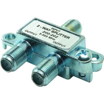 BLACK POINT PRODUCTS Cable TV 2-Way Coaxial Splitter (2-Pack)