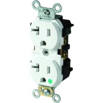 Image for Hubbell PRO 20a 125v Hospital-Grade Self Grounding Duplex Standard Outlet from HD Supply